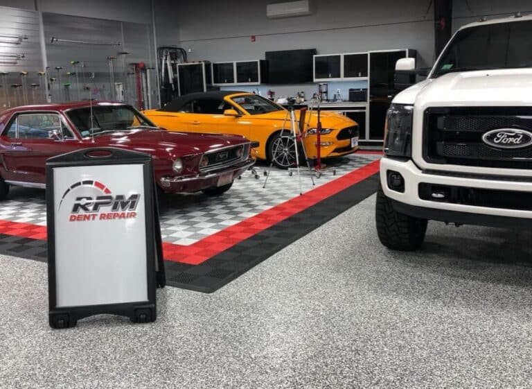 High-End Vehicle PDR Shop RPM Dent Repair Boston high end vehicle paintless dent repair shop rpm boston massachusetts