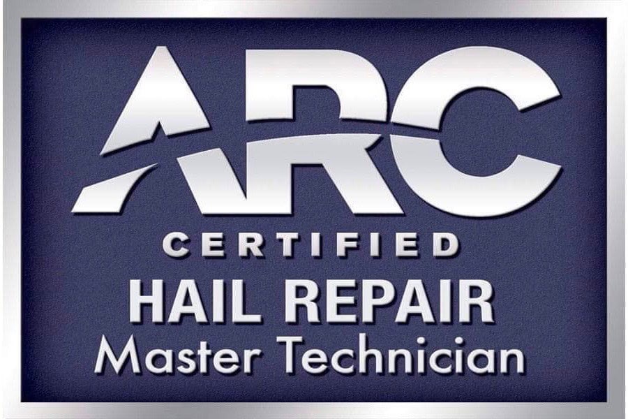 ARC Certified Hail Repair Master Technician certification badge for RPM Dent Repair